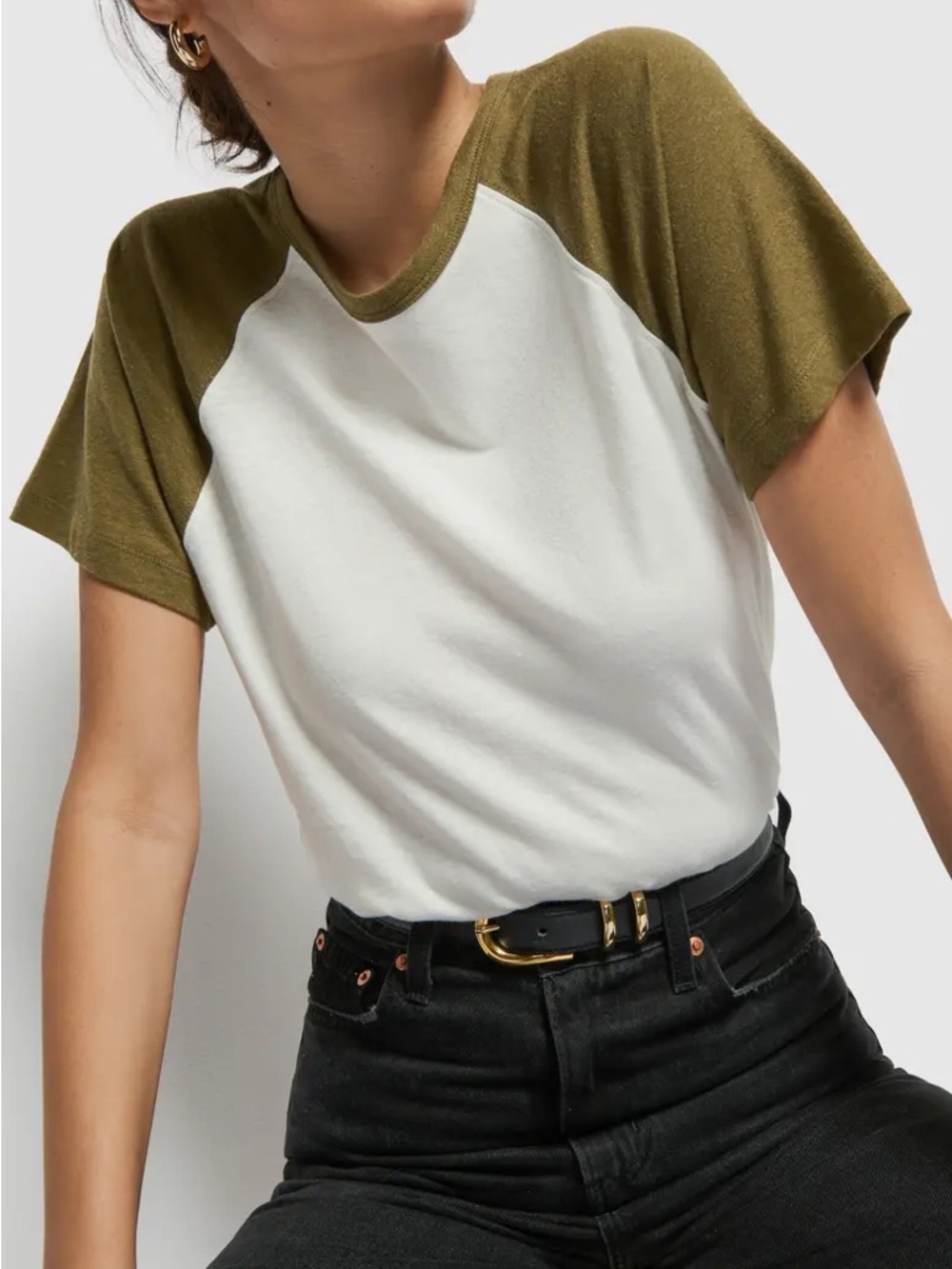Nation Los Angeles Bobbie baseball tee in capers